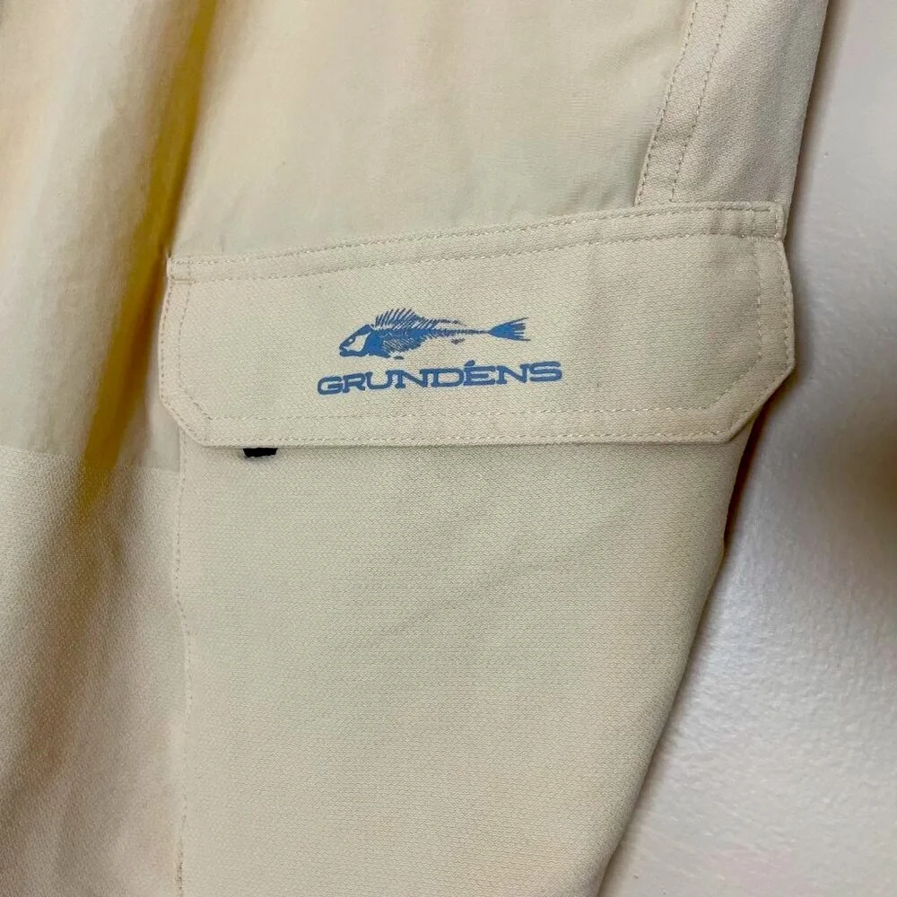 Grundens Butter Yellow Breakwater Cargo Pants Men's 38 Outdoors Fishing Gorpcore